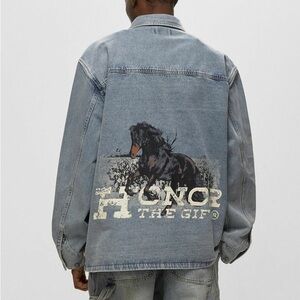 HONOR THE GIFT men’s HTG Chore Jacket Blue Denim Jackets